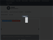 Tablet Screenshot of anarbayramov.com